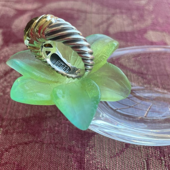 David Yurman Lemon Citrene Ring. 18Kt/SS Size 6. NWT Excellent Condition - Picture 7 of 7